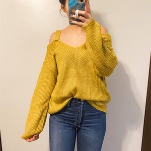 Off-the-shoulder sweater
